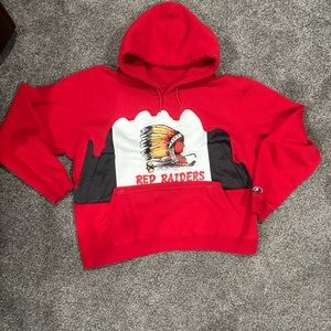 1-of-1 Reworked Red Raiders Hoodie